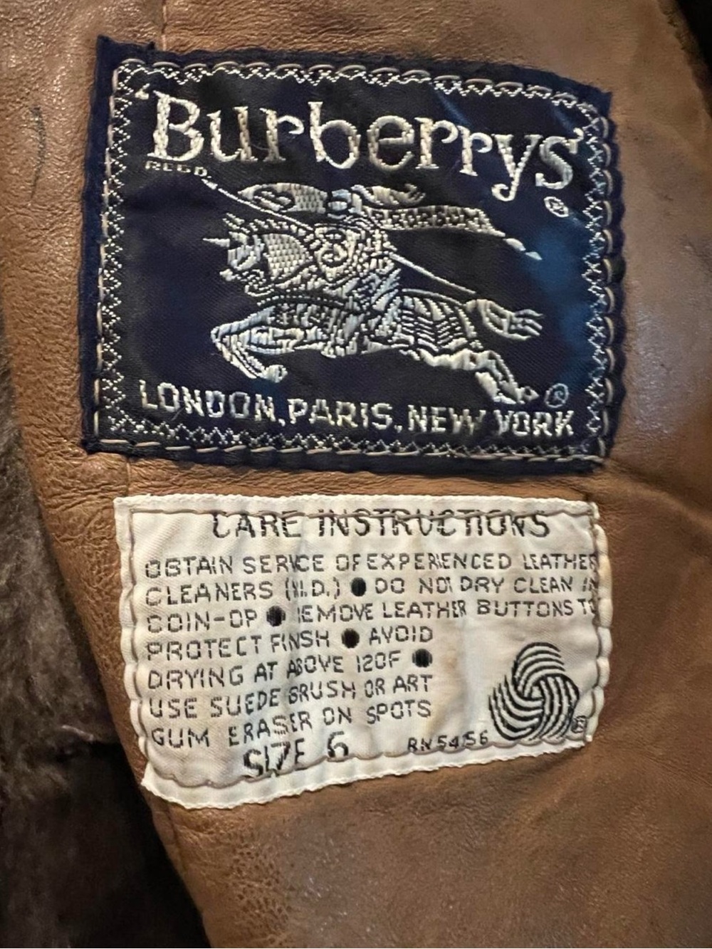 Vintage 70s Burberrys Californian Spring Lamb Shearling Coat - Picture 6 of 7